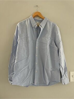 Mens American Eagle Outfitters Light Blue Button-Down Shirt